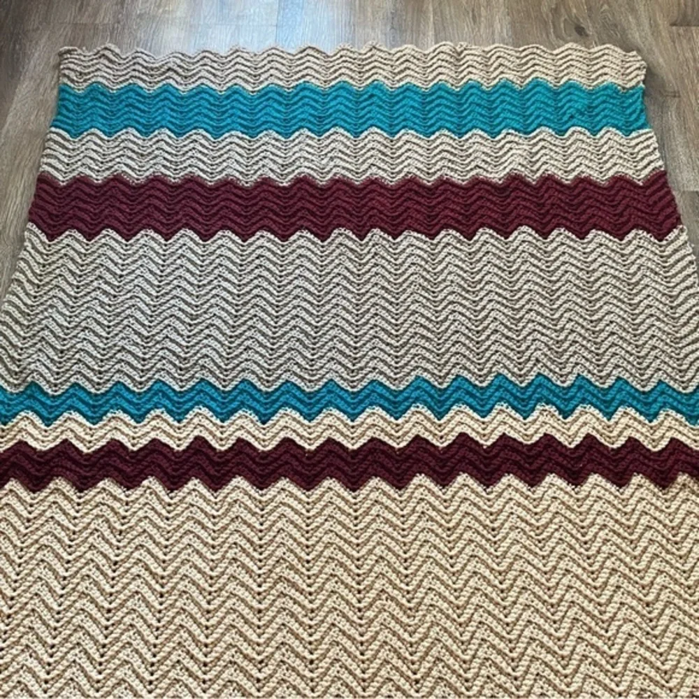Handmade Afghan‎ Grandma Core Throw Blanket